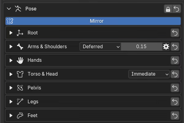 Mirror on controls